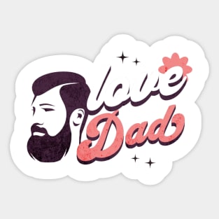 Love Dad Sticker